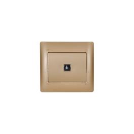 INTRERUPATOR CU REVENIRE RHYME EL1183C AURIU METALIC