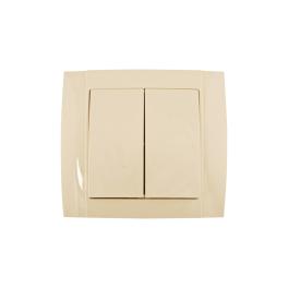 INTRERUPATOR DUBLU CREM SR-2504
