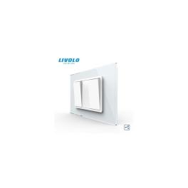 Intrerupator mecanic dublu cap scara, 3M, cu rama sticla