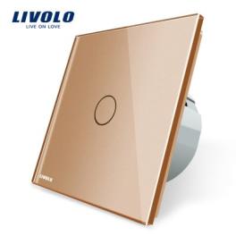 Intrerupator simplu wireless cu touch livolo din sticla
