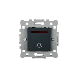 INTRERUPATOR SONERIE CU LED SPLENDOR EL0609 NEGRU