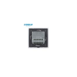 Intrerupator tactil dublu WiFi, cap / scara / cruce, cu panou sticla