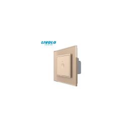 Intrerupator tactil simplu, cap scara / cruce, ZigBee, rama sticla