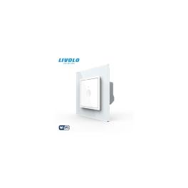 Intrerupator tactil simplu WiFi, cu rama sticla, 2M
