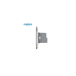 Intrerupator tactil simplu Zigbee + priza Schuko Zigbee, generatia noua, cu rama sticla