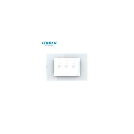 Intrerupator triplu tactil, control telecomanda RF, standard italian, cu rama sticla, 3M
