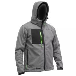 Jacheta softshell cu glugă, marime:m, 96% poliester+4%elastan