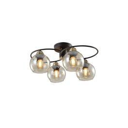 JAY CANDELABRU 4XE27 NEGRU/BRONZ