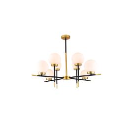 JULIET CANDELABRU 8XE27 NEGRU/AURIE