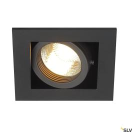 KADUX 1 GU10 joslight, patratnegru mat, max. 50W