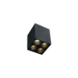 Kiko Square F LED 10W 800lm 3000K 25° Ra85 230V IP20 argint