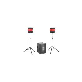 KIT 2.1 SUBWOOFER 18''/46CM + 2 SATELITI 4''/10CM 1200W RMS