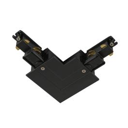 L-connector  S-TRACK 3-phase-încastrata șină ,IP20,negru