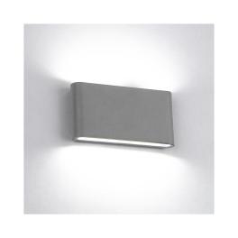 LAMPA PERETE ROTUNDA 2X6 4000K GRI