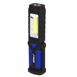 Lanterna 3w cob led+1w led, longitudinala cu suport, cu baterii