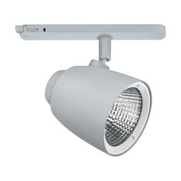 LED 3-Phase Rail Spotlight, 25°, 31W,4000K silver