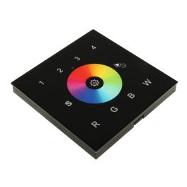 LED DMX WiFi Controller Touch RGBW 4 Zones - black