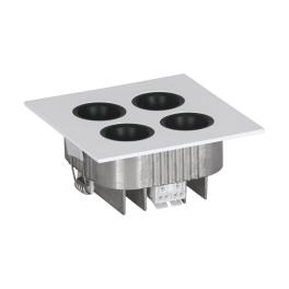 LED-EINBAUL/4 SILVER 3000K 'MIZATA'