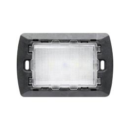 LED EMERGENCY LIGHT FLUSH MOUNTING 3 MODULES WHITE