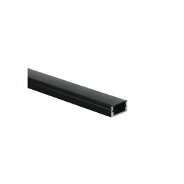 LED profil aparent aluminiu + difuzor PC negru 2m