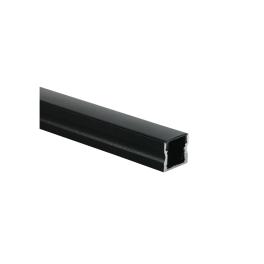 LED profil aparent aluminiu + difuzor PC negru 2m
