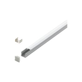 LED-Stripe Profile RE, satin cover, anodized, 1000mm