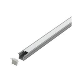 LED-Stripe Profile recessed with opal cover