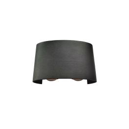 LED WALL LAMP 4X1W 4000K IP54 BLACK