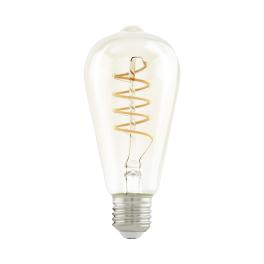 LM-E27 LED E27 ST64 GLAS AMBER 4W/270LM 2200K