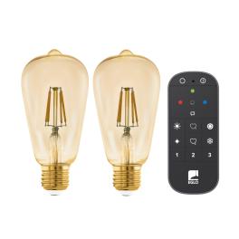 LM-ZIG-E27-A60 4,9W 2200K Dim 2er Set m  Remote control