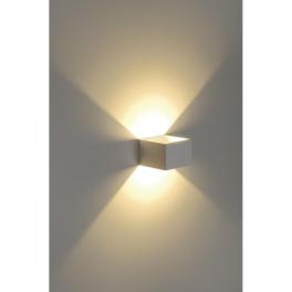 LOGS în wall lamp, square, white, 5W LED, 3000K