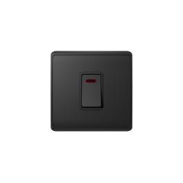 LONDON DOUBLE POLE SWITCH NEON 45A WHITE
