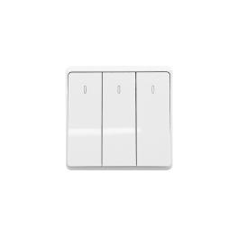 LONDON THREE BUTTONS ONE WAY SWITCH WHITE
