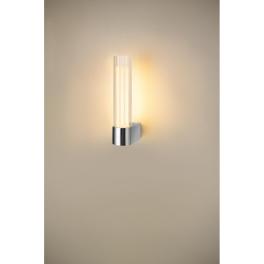LYGANT lampă de perete, montată aparent, 3000K, 8W, crom