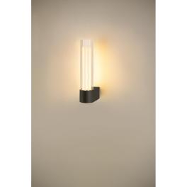 LYGANT lampă de perete, montată aparent, 3000K, 8W, neagră
