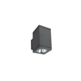Mario-WL-Q2 LED 2x6W 3000K 2x440lm, IP54,antracit