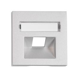 Mască 1*RJ45, argintie