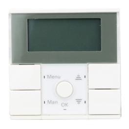 Mască ceas comutator digital, alb