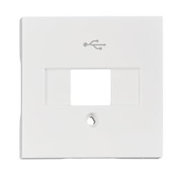 Mască Priză USB, albă