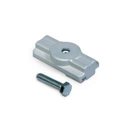 Mechanical adapter, alu, gri, Serie albastru LINE ROUND