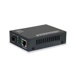 Mediaconvertor 1x RJ45 10/100/1000 - 1x FO SFP-Slot 30W PoE
