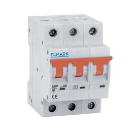 MINIATURE CIRCUIT BREAKER C63R 63A 3P 6kA CURVE C