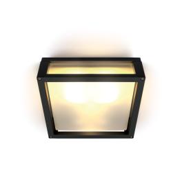 Miria LED, Wall luminaire 2x12W, E27, 100-240V, IP54, negru