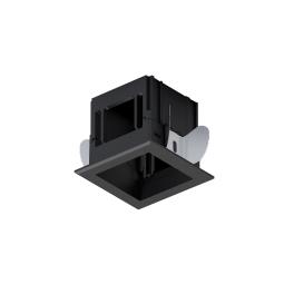 MODENA 1 MODULE RECESSED BOX WITH FRAME BLACK
