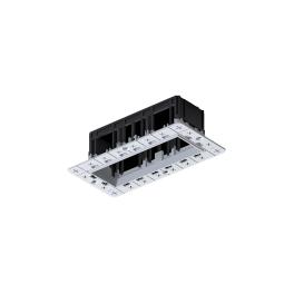 MODENA 3 MODULE RECESSED BOX WITHOUT FRAME
