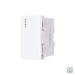 Modul Buton Revenire Mecanic (Sonerie) 1M LUXION, Standard Italian - alb