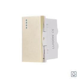 Modul Buton Revenire Mecanic (Sonerie) 1M LUXION, Standard Italian - auriu