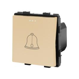 Modul Buton Sonerie Mecanic LUXION - auriu