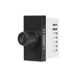 Modul Comutator Pentru Ventilator 1M LUXION, Standard Italian - negru