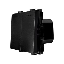 Modul Intrerupator Dublu Mecanic LUXION - negru